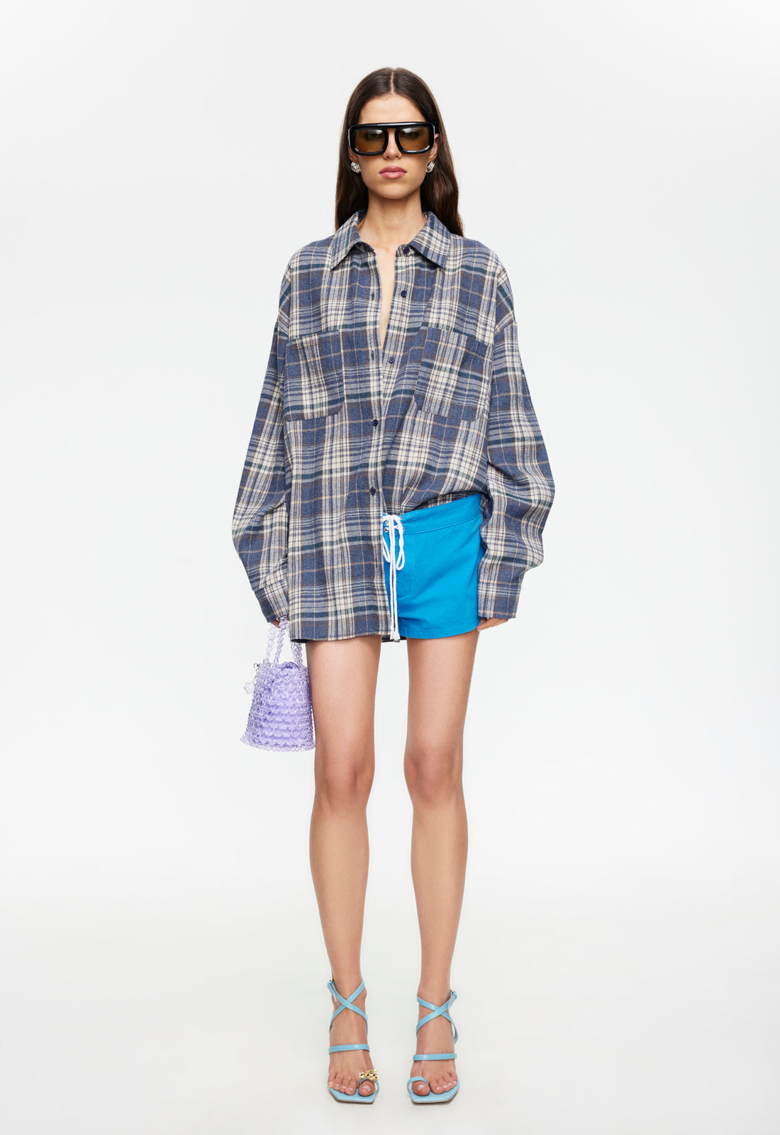 CLARITY SHIRT - ASH PLAID - Image 4