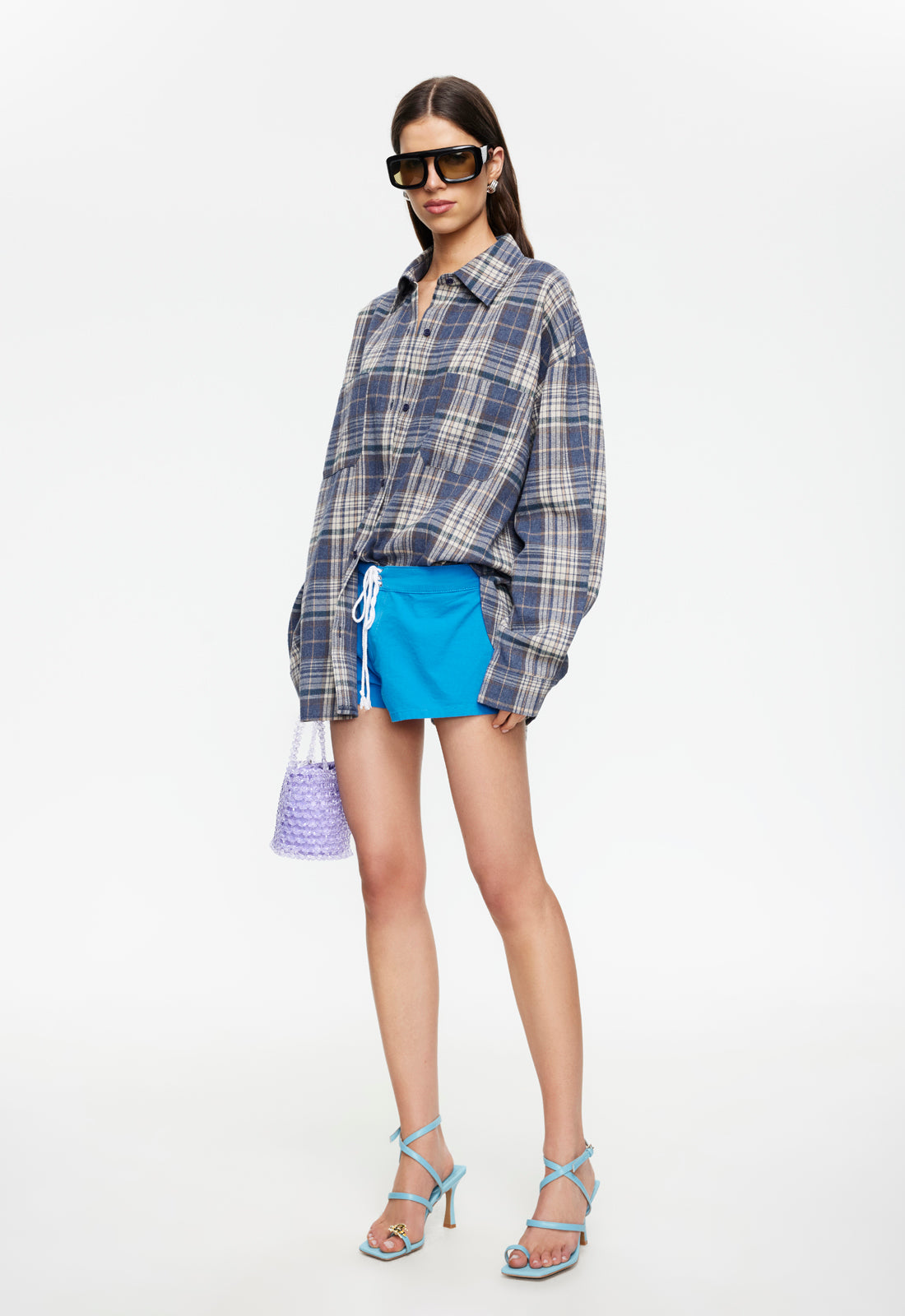 CLARITY SHIRT - ASH PLAID