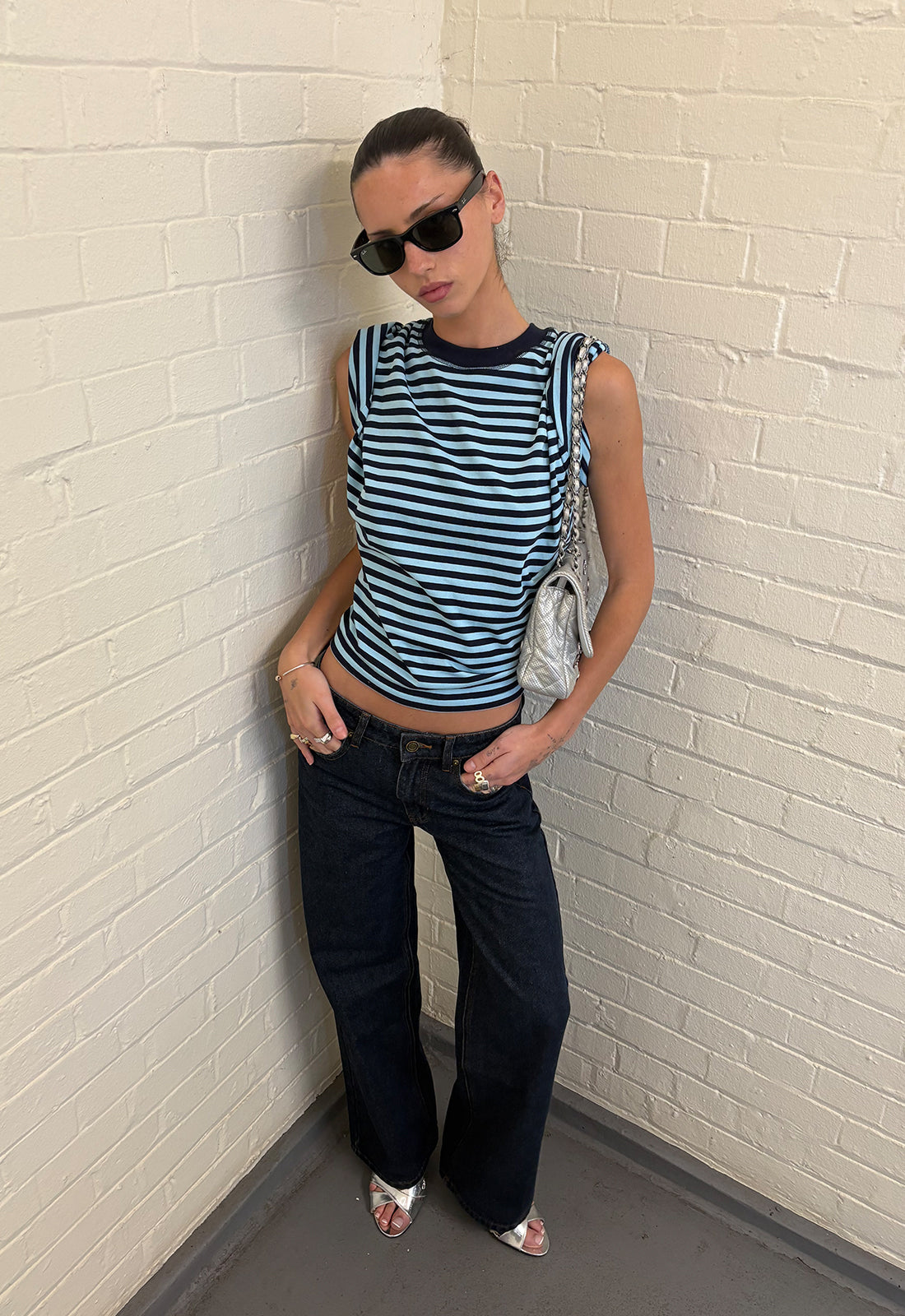 BLOOM SHORT SLEEVE - NAVY SEA STRIPE - Image 5