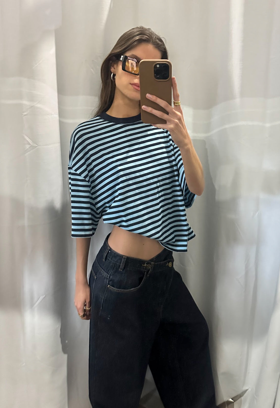 BLOOM SHORT SLEEVE - NAVY SEA STRIPE - Image 6