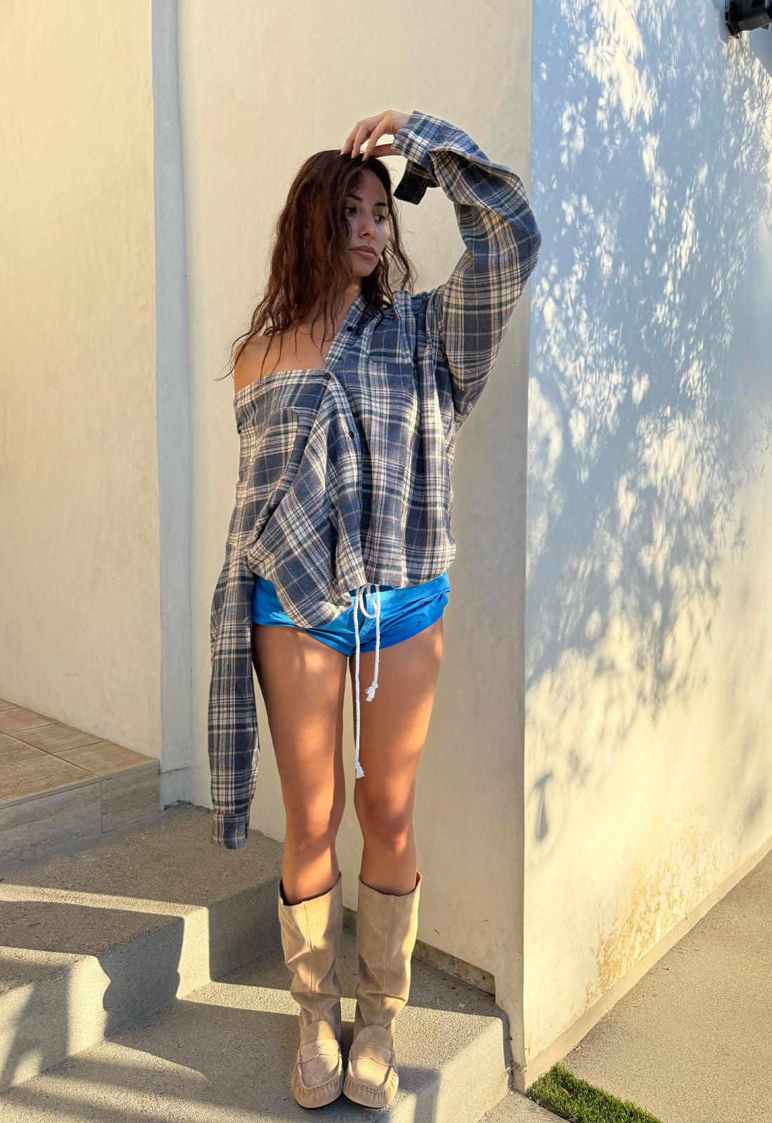 CLARITY SHIRT - ASH PLAID - Image 2