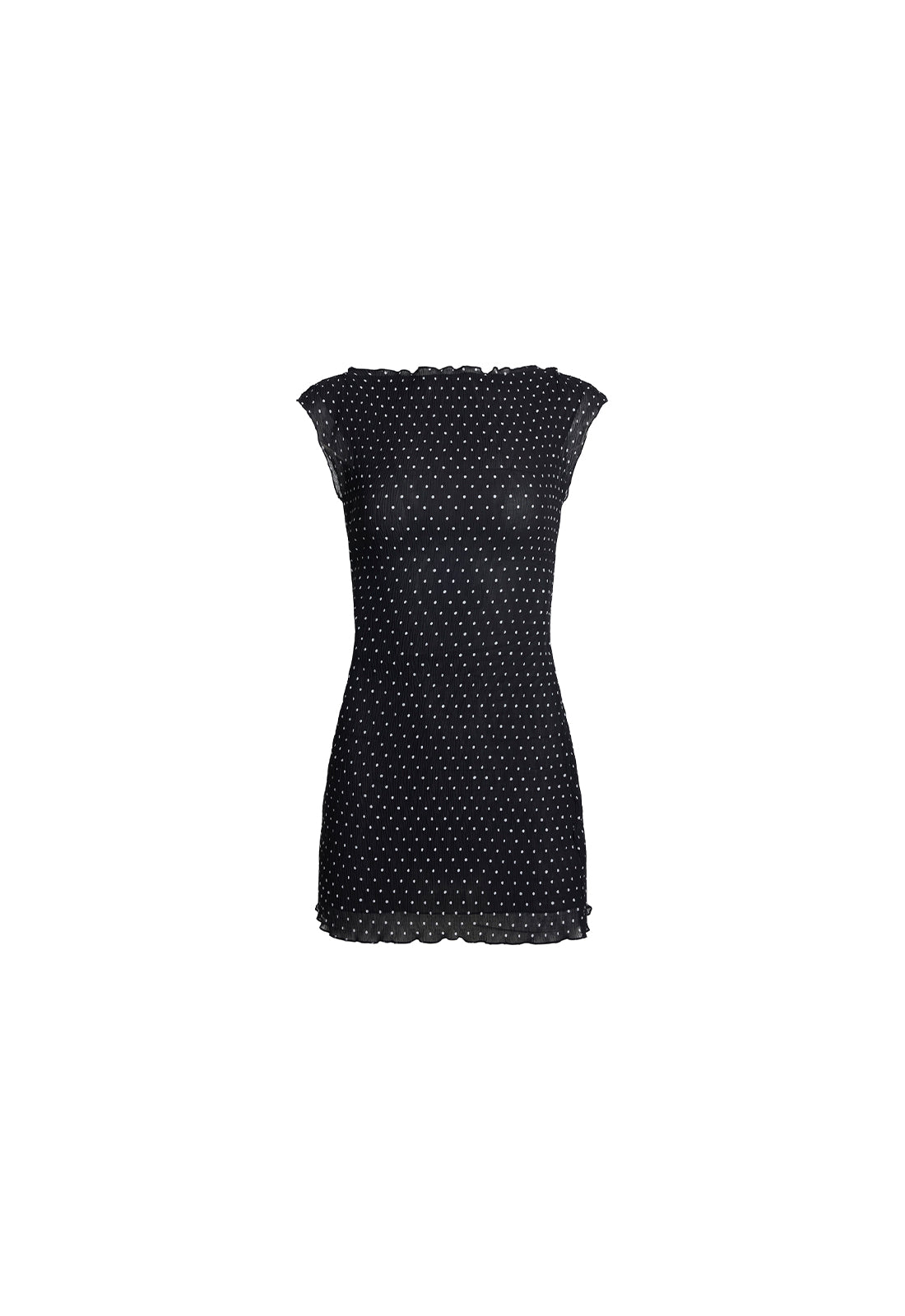 MARINER MINI DRESS - NOIR POLKA - Image 6