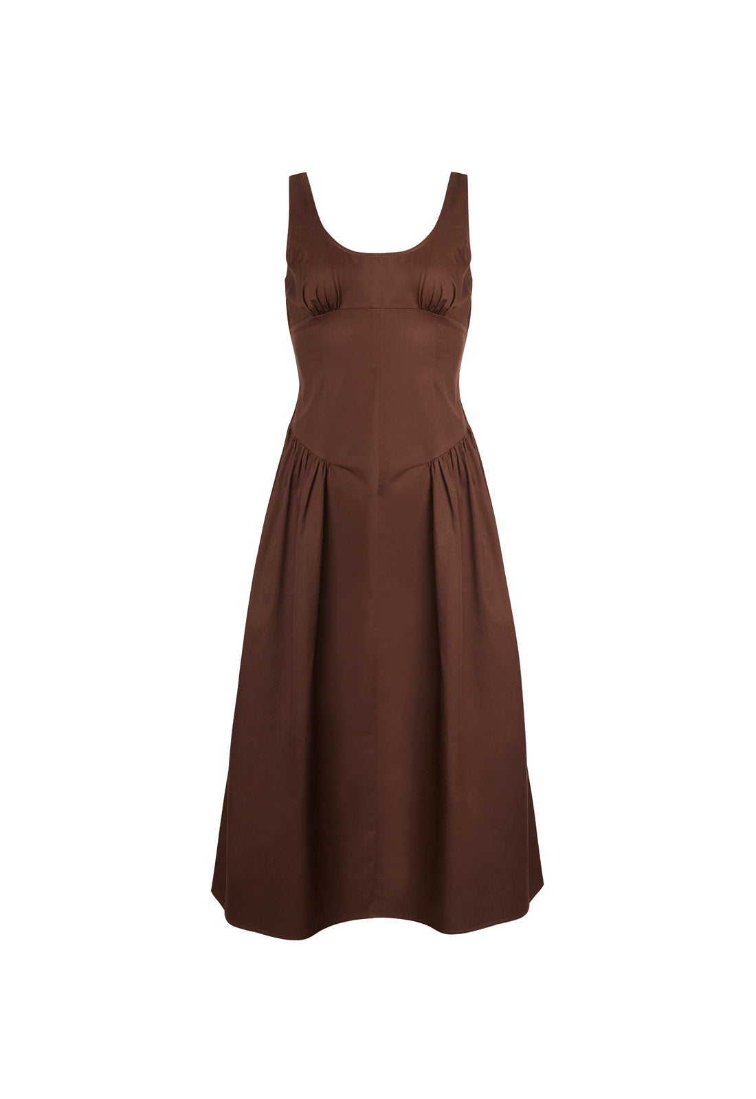 LUNA ROSA MAXI DRESS - CHOCOLATE - Image 5