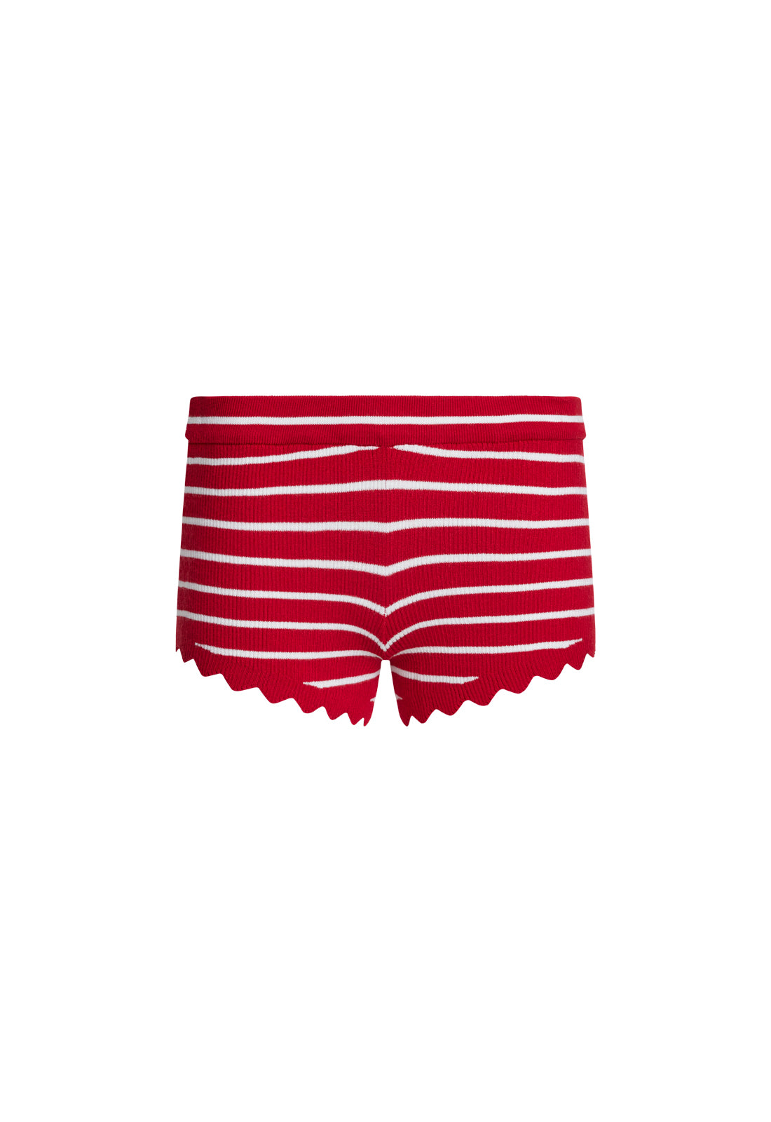 DOLLHOUSE KNIT SHORT - CRIMSON STRIPE - Image 2