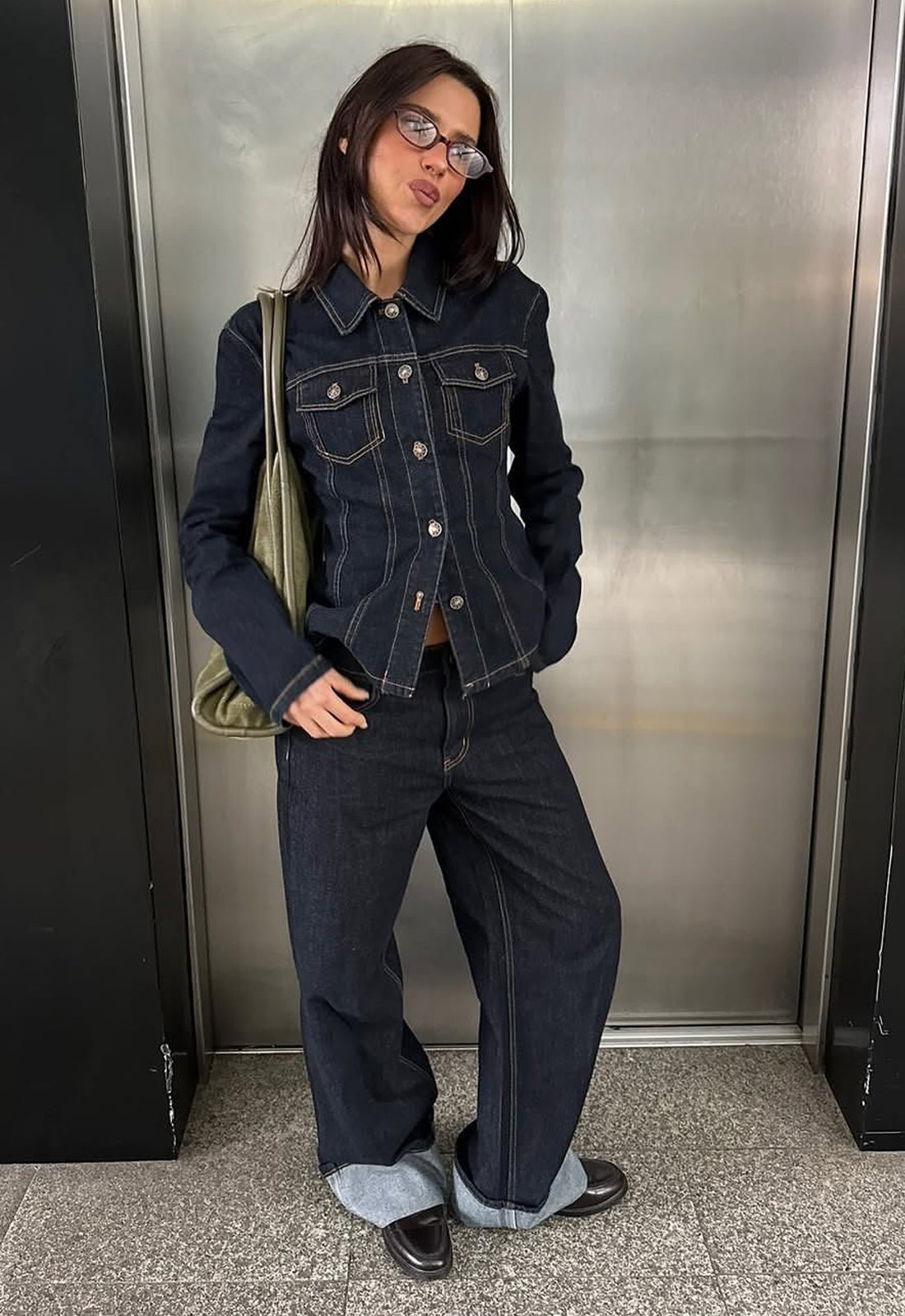 TOP MODEL CUFFED JEAN - DARK DENIM - Image 5