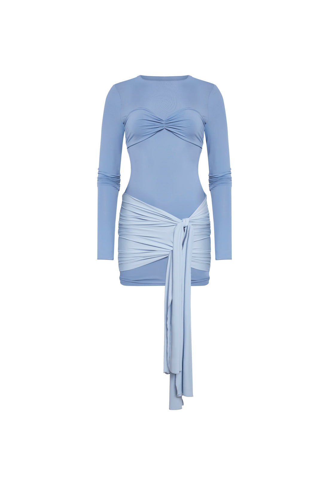 MIDNIGHT MINI DRESS - SLATE BLUE - Image 2